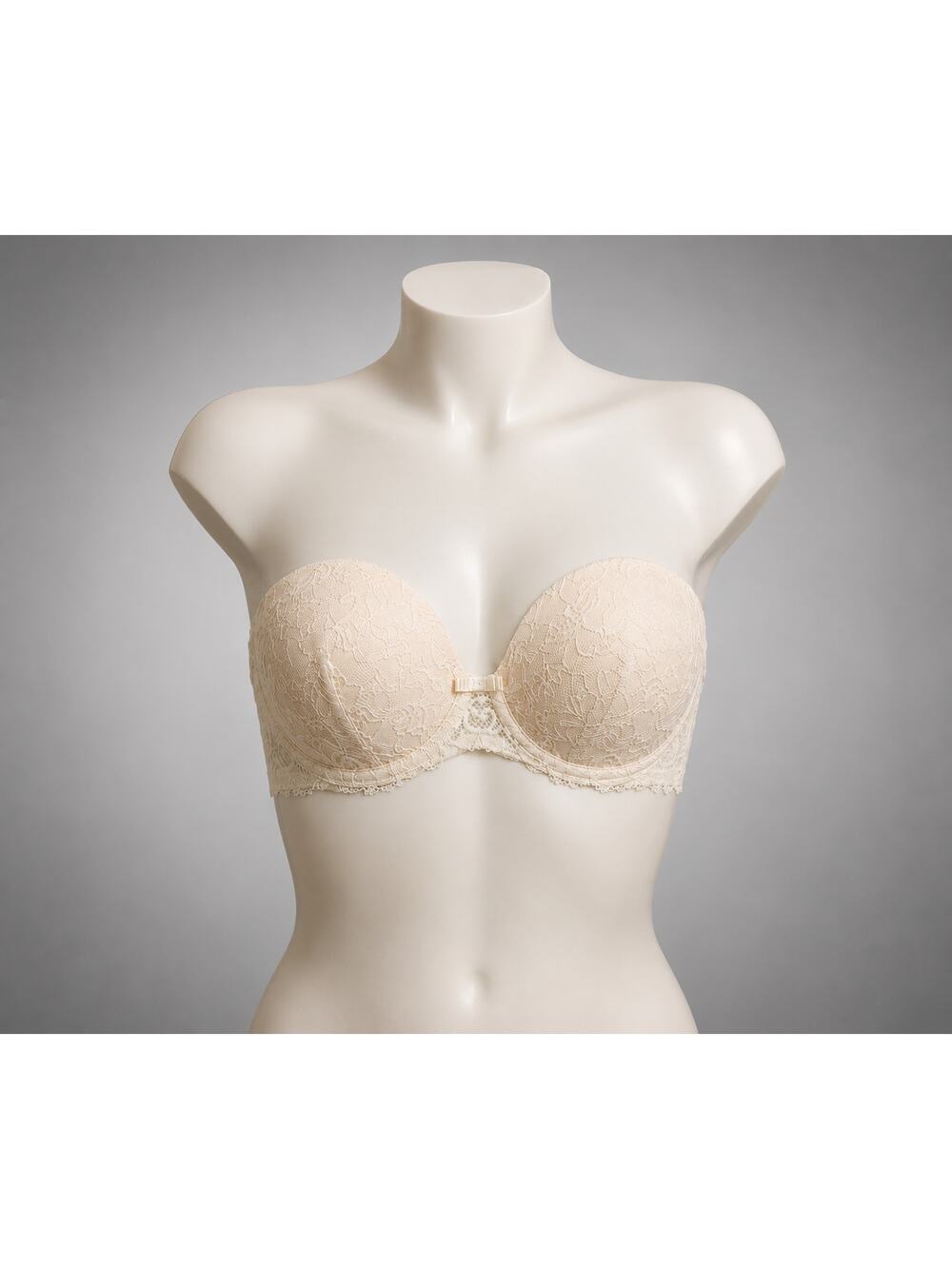 Simone Perele Celeste Strapless Lace Bra Ivory 34DD or E EU 75E NWT Made France